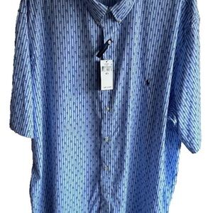 Polo Ralph Lauren Blue Geometric Button Down Shirt
